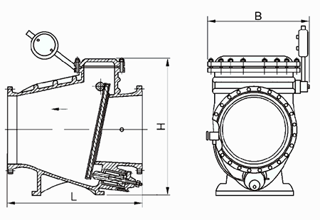 微阻(zǔ)緩閉止回(huí)閥結構示(shì)意圖