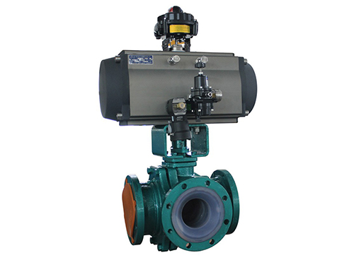 氣動三(sān)通球閥T型(xing)和L 型